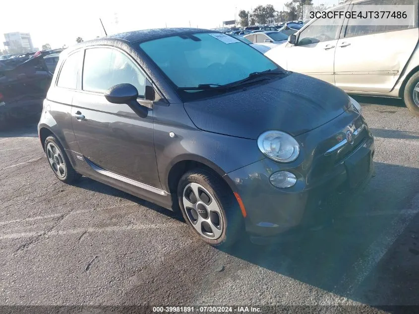 3C3CFFGE4JT377486 2018 Fiat 500E Battery Electric