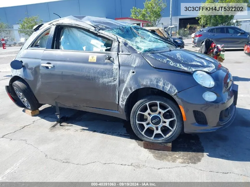 2018 Fiat 500 Pop VIN: 3C3CFFKH4JT532202 Lot: 40391063