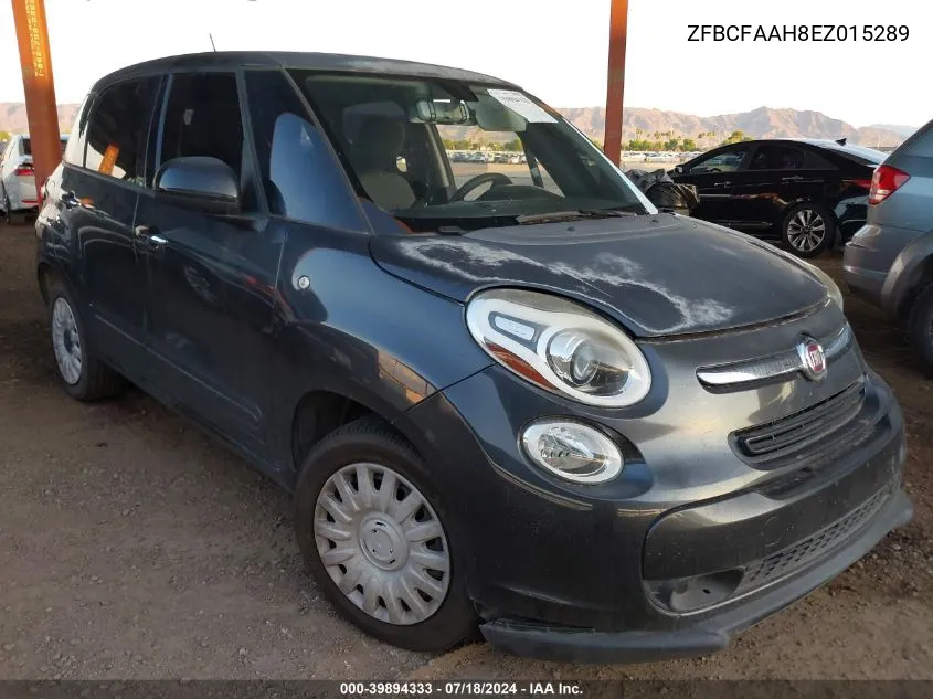 2014 Fiat 500L Pop VIN: ZFBCFAAH8EZ015289 Lot: 39894333