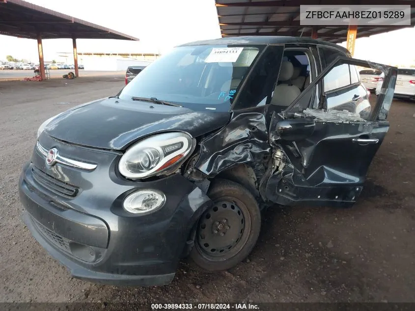 2014 Fiat 500L Pop VIN: ZFBCFAAH8EZ015289 Lot: 39894333