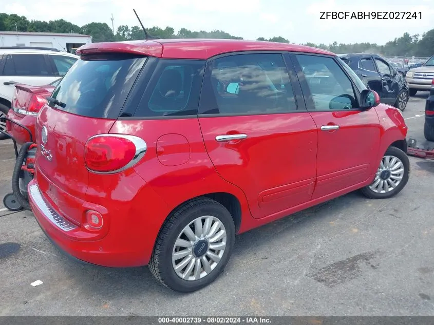 ZFBCFABH9EZ027241 2014 Fiat 500L Easy