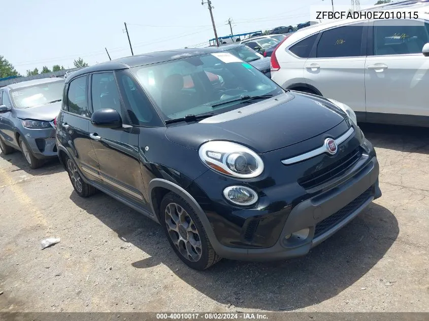 2014 Fiat 500L Trekking VIN: ZFBCFADH0EZ010115 Lot: 40010017