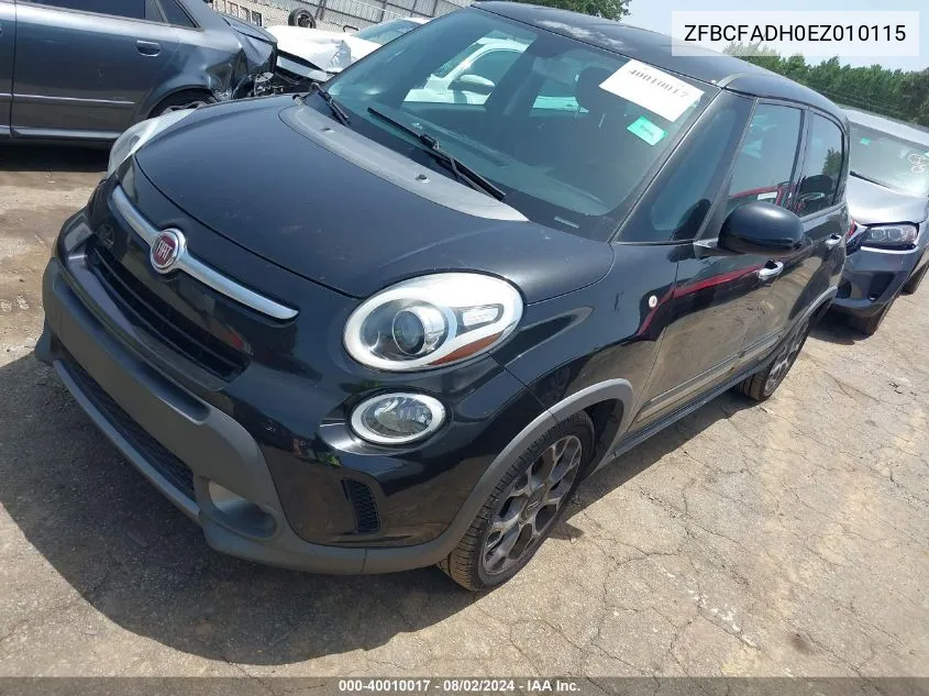 ZFBCFADH0EZ010115 2014 Fiat 500L Trekking