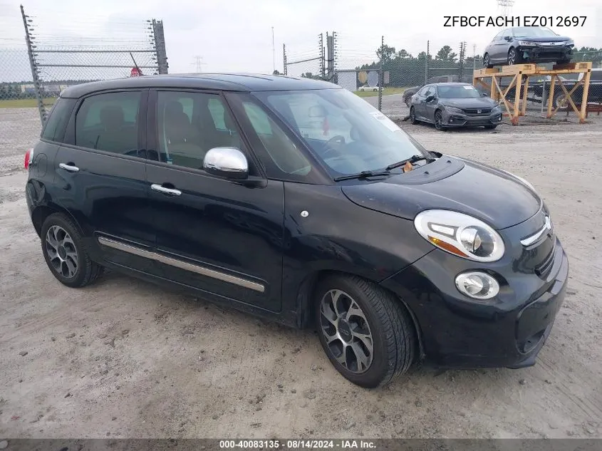 2014 Fiat 500L Lounge VIN: ZFBCFACH1EZ012697 Lot: 40083135