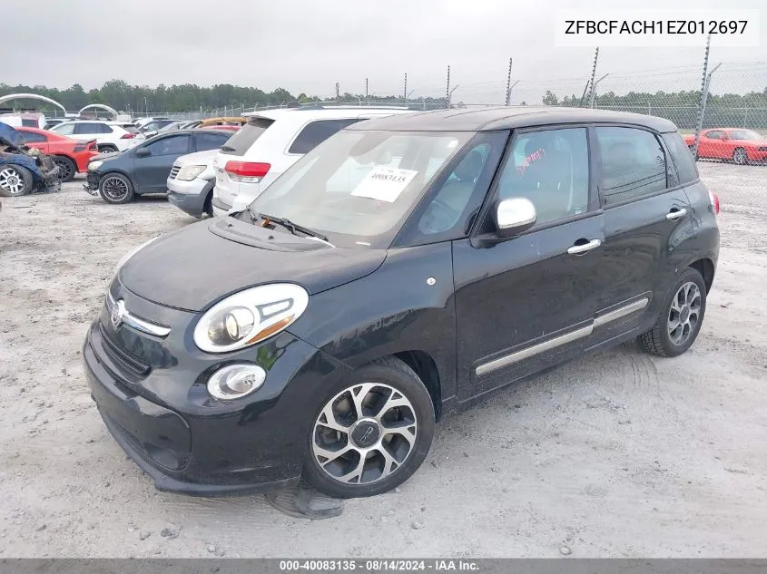 2014 Fiat 500L Lounge VIN: ZFBCFACH1EZ012697 Lot: 40083135