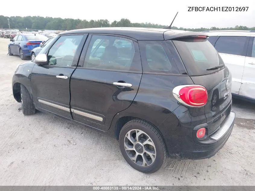 2014 Fiat 500L Lounge VIN: ZFBCFACH1EZ012697 Lot: 40083135