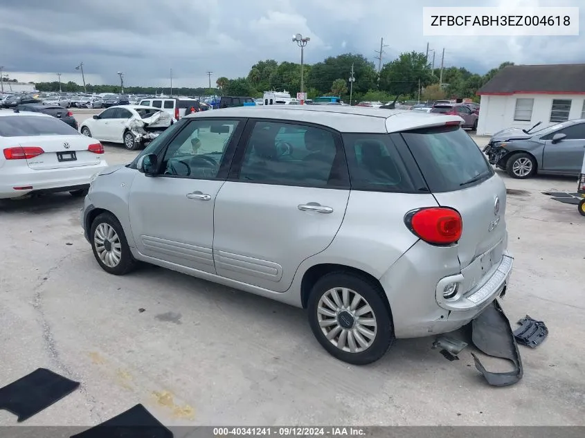 2014 Fiat 500L Easy VIN: ZFBCFABH3EZ004618 Lot: 40341241