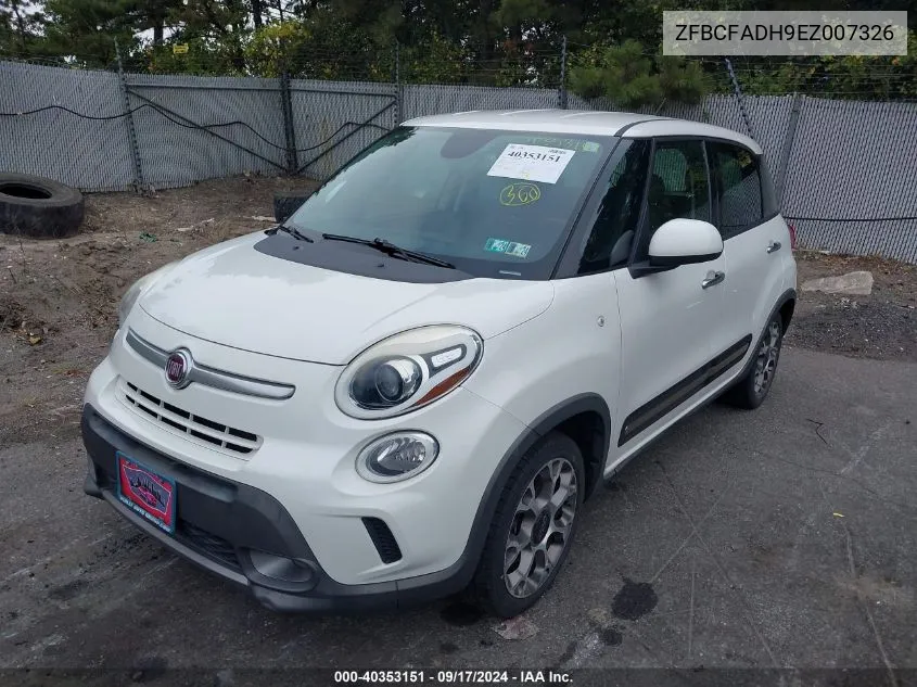 2014 Fiat 500L Trekking VIN: ZFBCFADH9EZ007326 Lot: 40353151