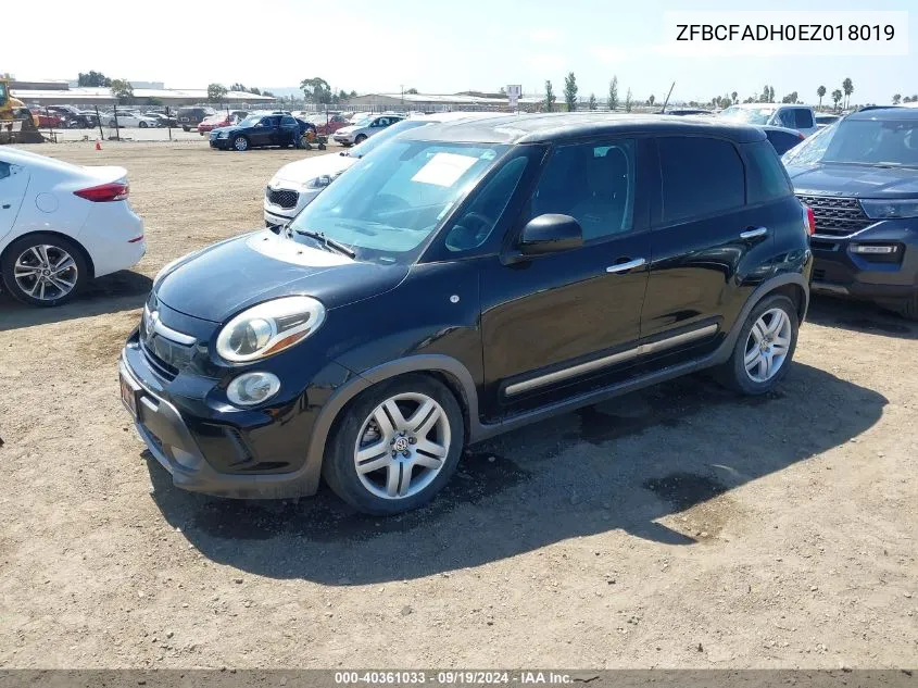 2014 Fiat 500L Trekking VIN: ZFBCFADH0EZ018019 Lot: 40361033