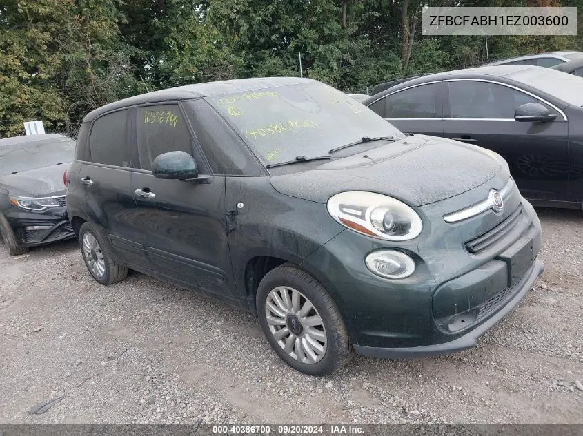 ZFBCFABH1EZ003600 2014 Fiat 500L Easy