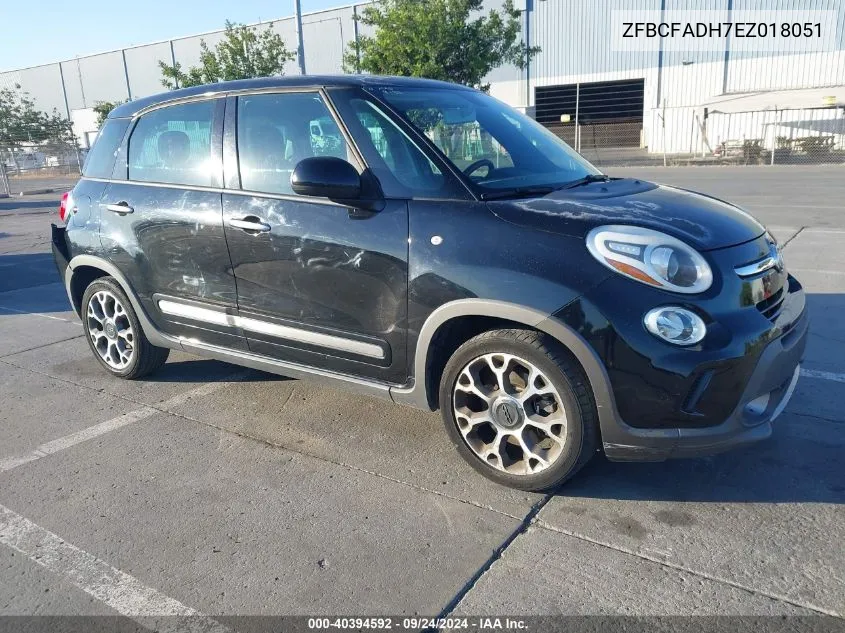 2014 Fiat 500L Trekking Trekking VIN: ZFBCFADH7EZ018051 Lot: 40394592