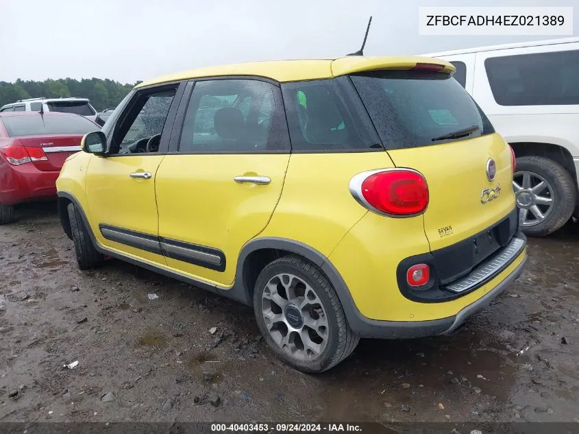 2014 Fiat 500L Trekking VIN: ZFBCFADH4EZ021389 Lot: 40403453