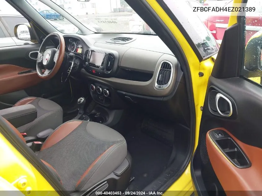 2014 Fiat 500L Trekking VIN: ZFBCFADH4EZ021389 Lot: 40403453