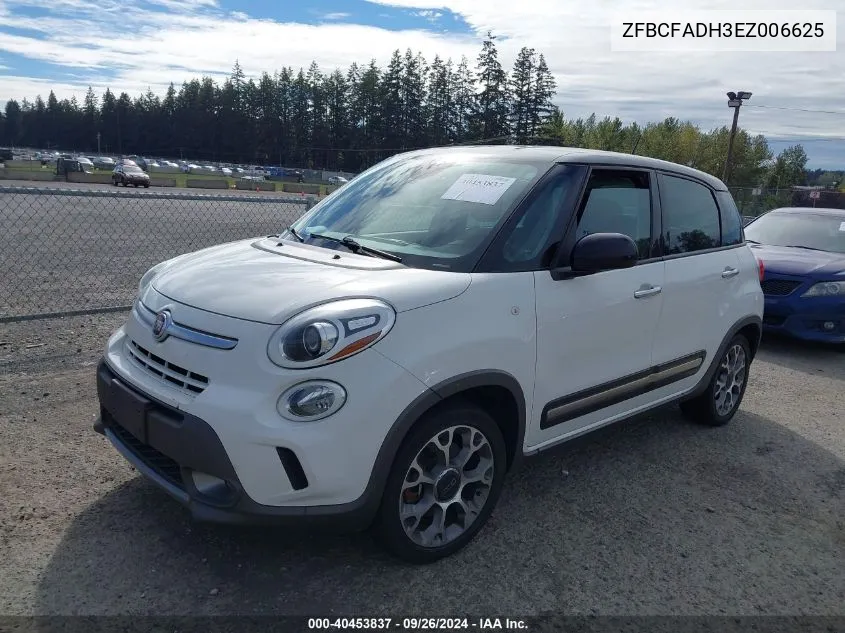 2014 Fiat 500L Trekking VIN: ZFBCFADH3EZ006625 Lot: 40453837