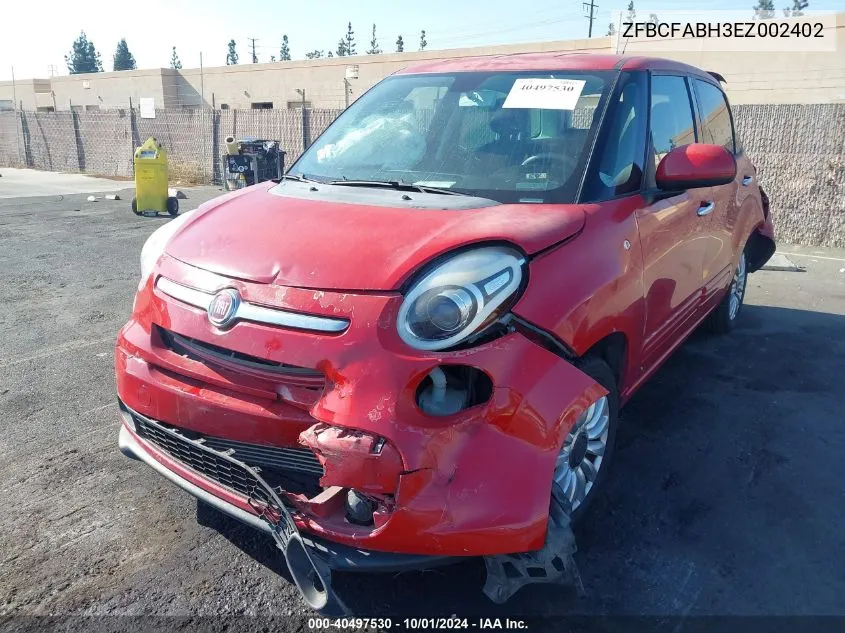 ZFBCFABH3EZ002402 2014 Fiat 500L Easy