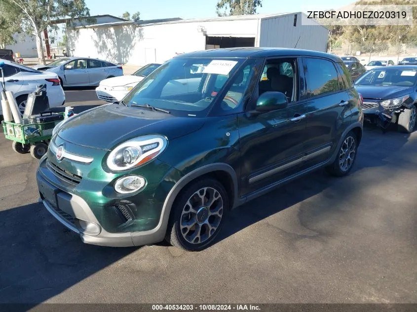 2014 Fiat 500L Trekking VIN: ZFBCFADH0EZ020319 Lot: 40534203