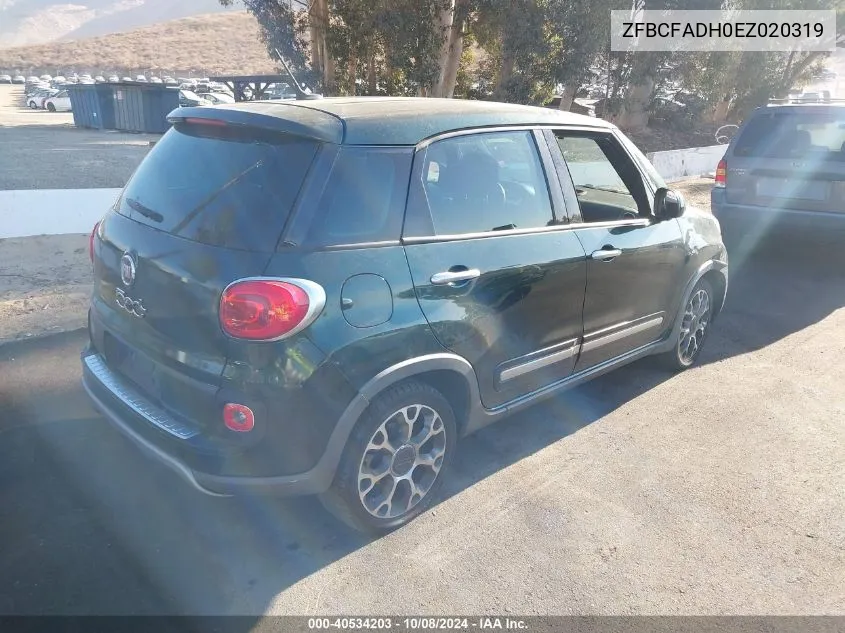 2014 Fiat 500L Trekking VIN: ZFBCFADH0EZ020319 Lot: 40534203