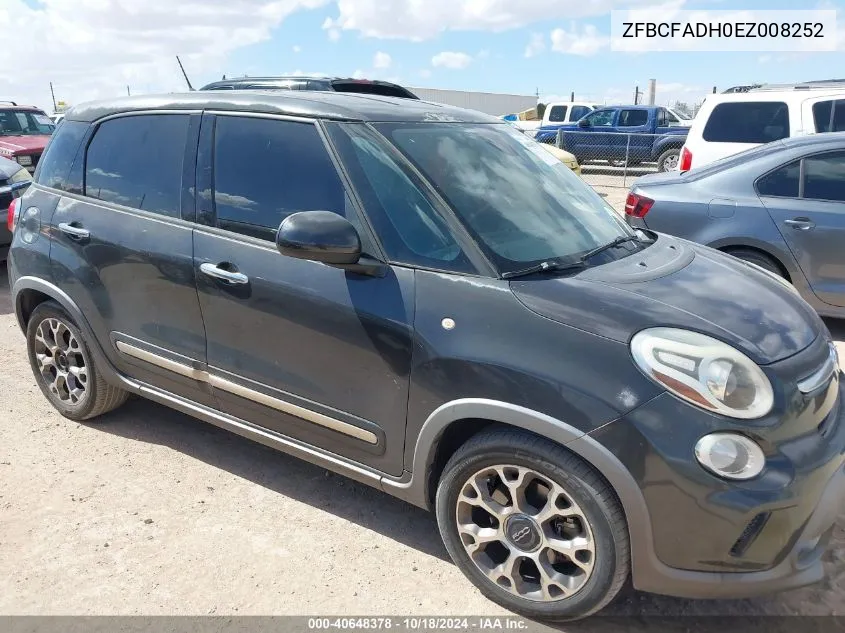 2014 Fiat 500L Trekking VIN: ZFBCFADH0EZ008252 Lot: 40648378