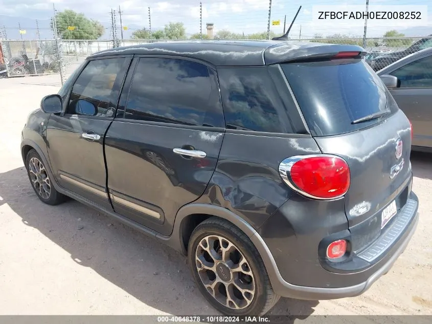 2014 Fiat 500L Trekking VIN: ZFBCFADH0EZ008252 Lot: 40648378