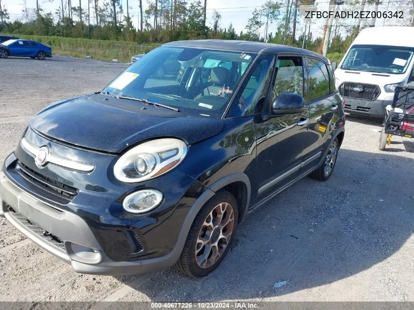 2014 Fiat 500L Trekking VIN: ZFBCFADH2EZ006342 Lot: 40677226