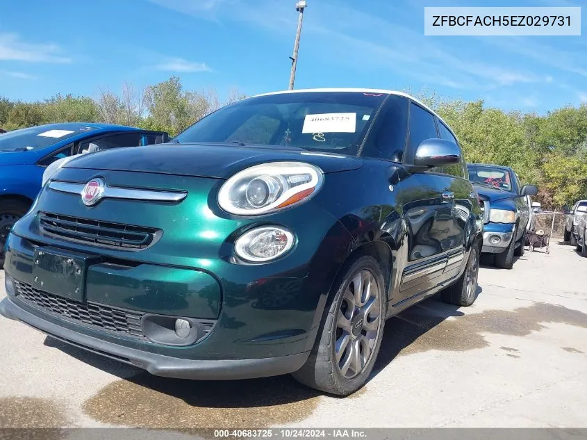 2014 Fiat 500L Lounge VIN: ZFBCFACH5EZ029731 Lot: 40683725