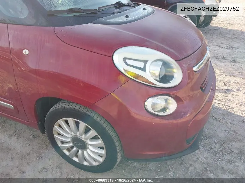 2014 Fiat 500L Lounge VIN: ZFBCFACH2EZ029752 Lot: 40689319