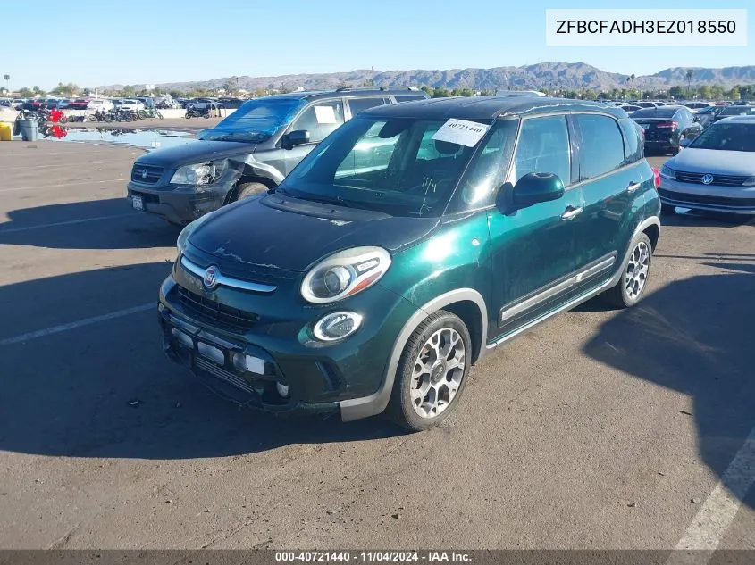 2014 Fiat 500L Trekking VIN: ZFBCFADH3EZ018550 Lot: 40721440