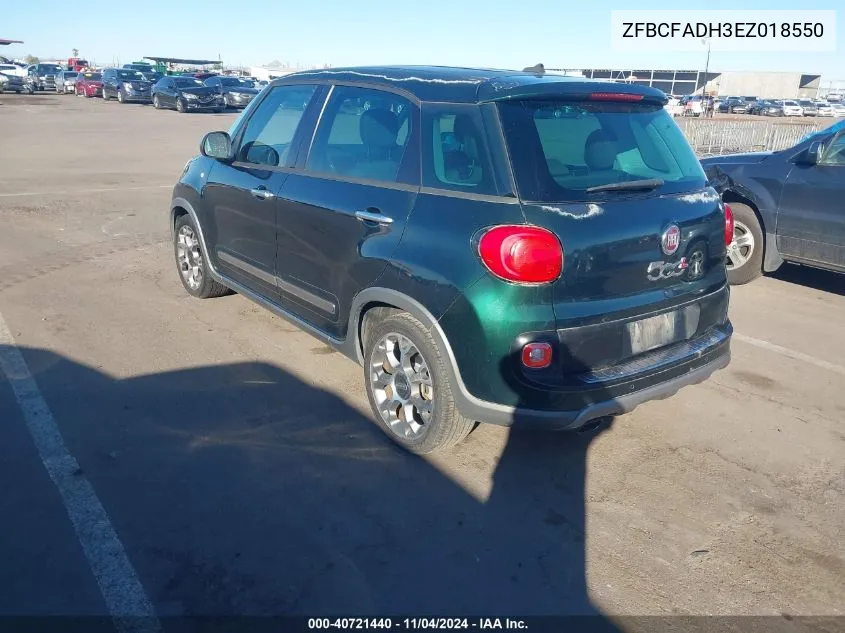 2014 Fiat 500L Trekking VIN: ZFBCFADH3EZ018550 Lot: 40721440