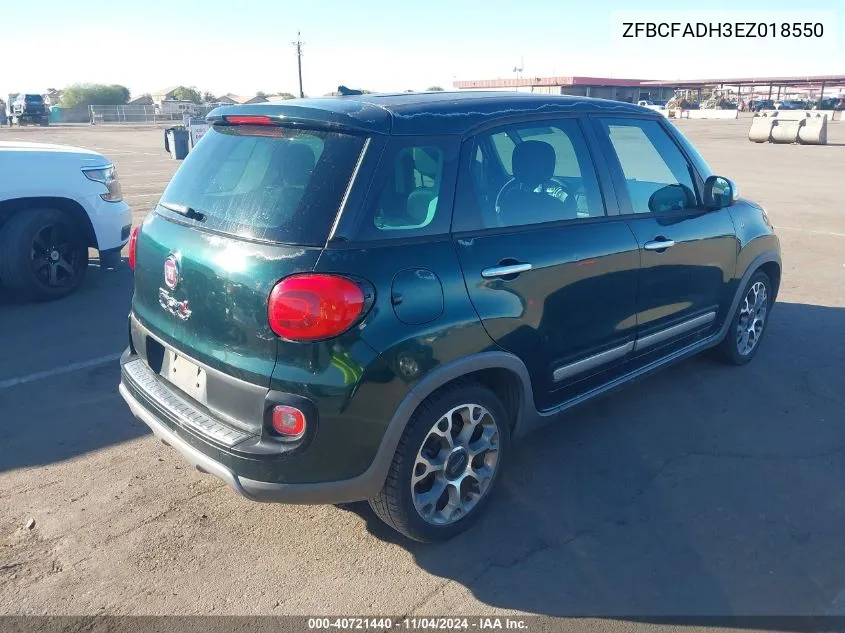 2014 Fiat 500L Trekking VIN: ZFBCFADH3EZ018550 Lot: 40721440