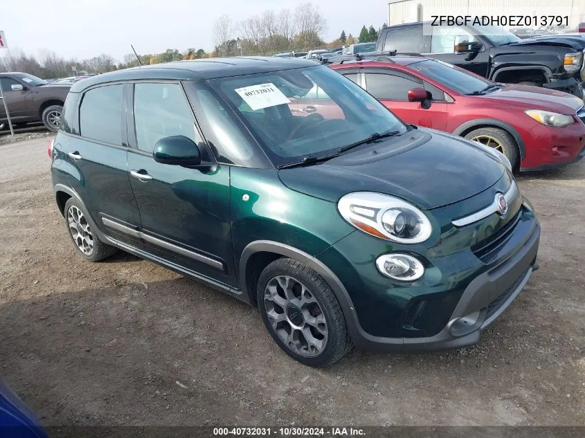 2014 Fiat 500L Trekking VIN: ZFBCFADH0EZ013791 Lot: 40732031