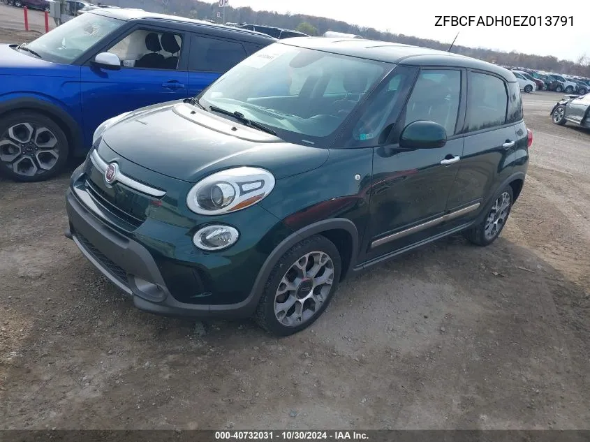 ZFBCFADH0EZ013791 2014 Fiat 500L Trekking