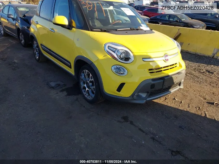 2014 Fiat 500L Trekking VIN: ZFBCFADH5EZ020428 Lot: 40753811