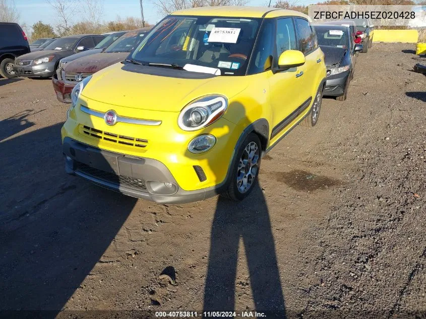 2014 Fiat 500L Trekking VIN: ZFBCFADH5EZ020428 Lot: 40753811