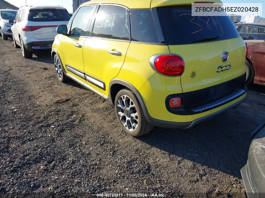 2014 Fiat 500L Trekking VIN: ZFBCFADH5EZ020428 Lot: 40753811