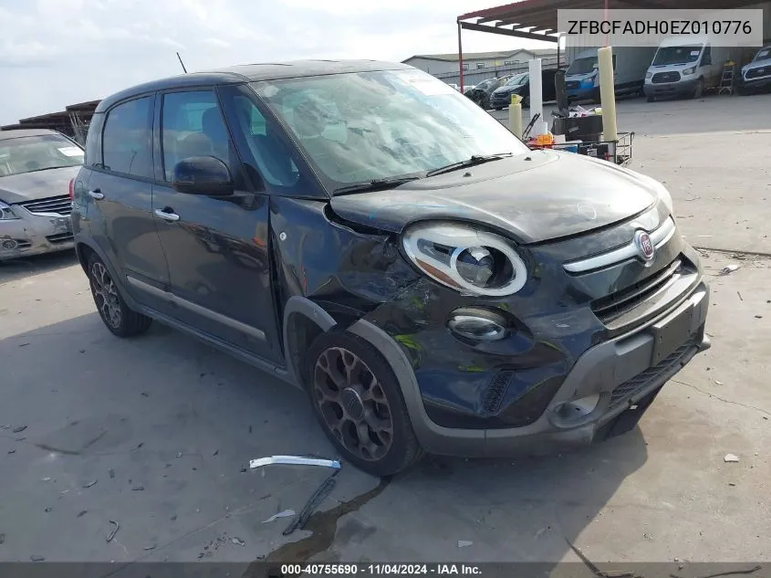 2014 Fiat 500L Trekking VIN: ZFBCFADH0EZ010776 Lot: 40755690