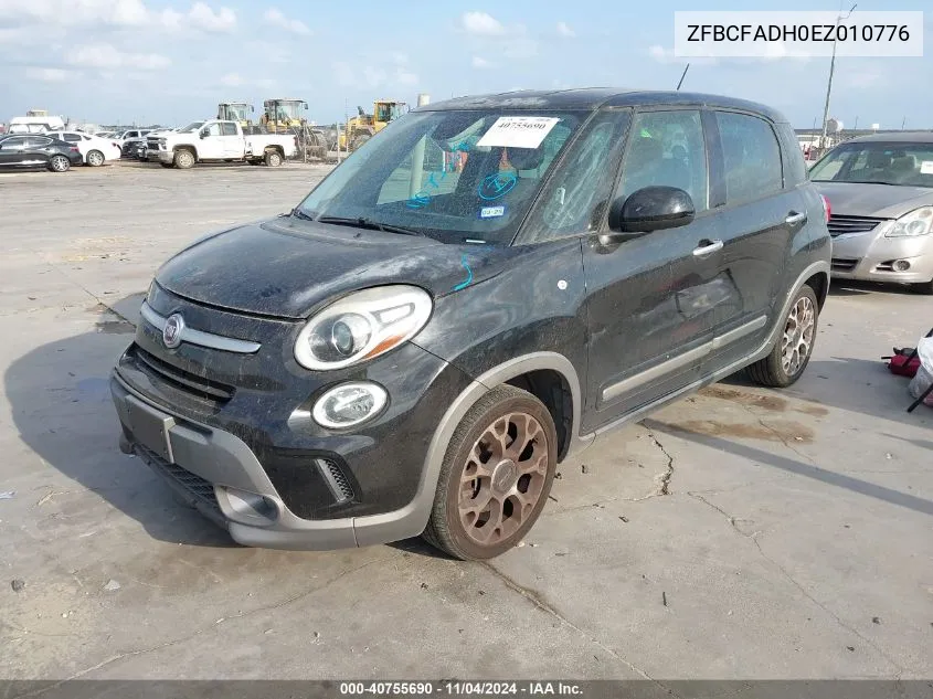 2014 Fiat 500L Trekking VIN: ZFBCFADH0EZ010776 Lot: 40755690