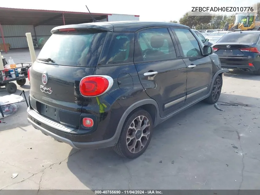 2014 Fiat 500L Trekking VIN: ZFBCFADH0EZ010776 Lot: 40755690