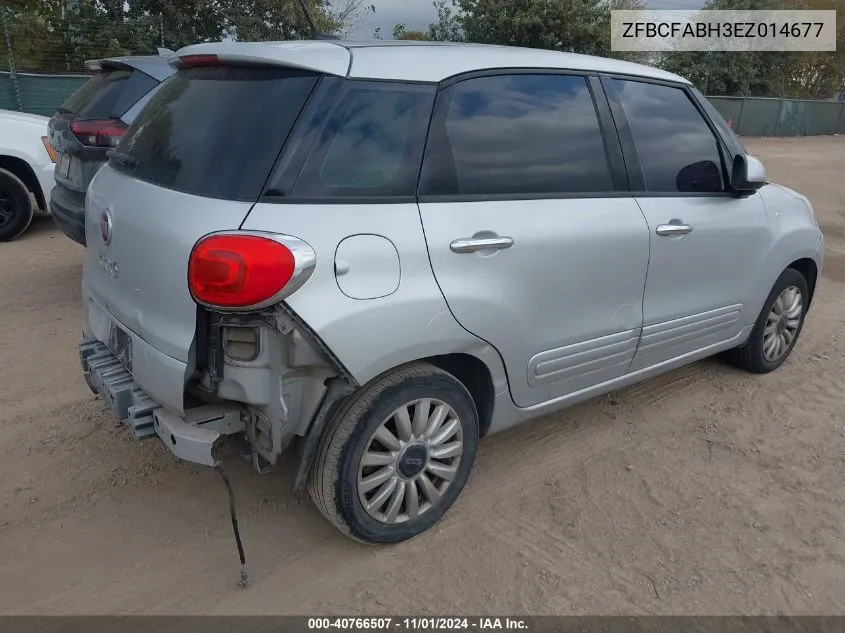 2014 Fiat 500L Easy VIN: ZFBCFABH3EZ014677 Lot: 40766507