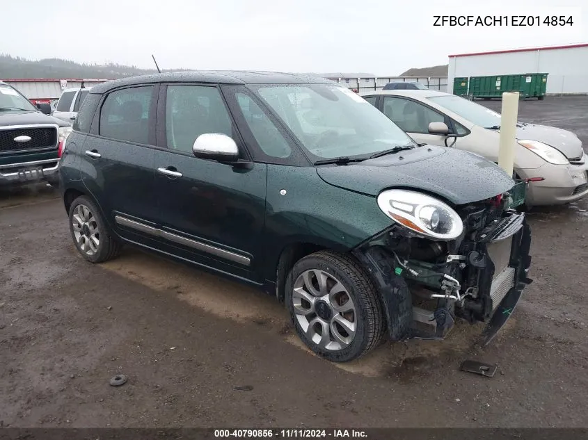 2014 Fiat 500L Lounge VIN: ZFBCFACH1EZ014854 Lot: 40790856