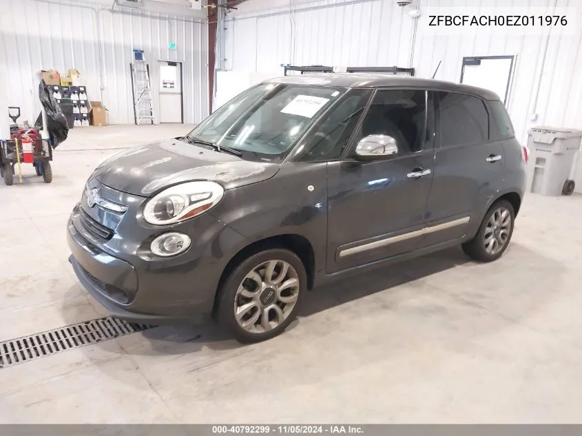 2014 Fiat 500L Lounge VIN: ZFBCFACH0EZ011976 Lot: 40792299