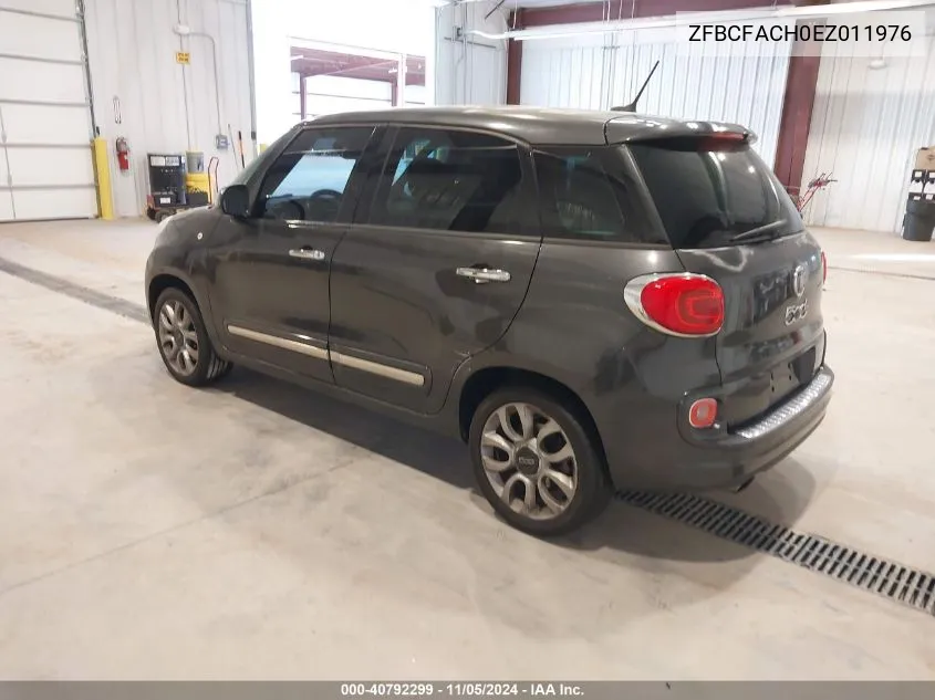 2014 Fiat 500L Lounge VIN: ZFBCFACH0EZ011976 Lot: 40792299