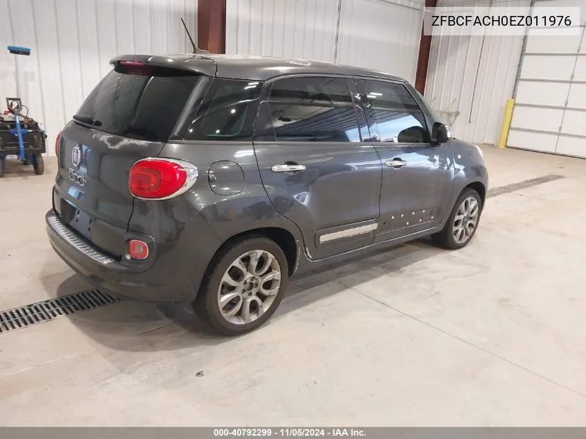 2014 Fiat 500L Lounge VIN: ZFBCFACH0EZ011976 Lot: 40792299