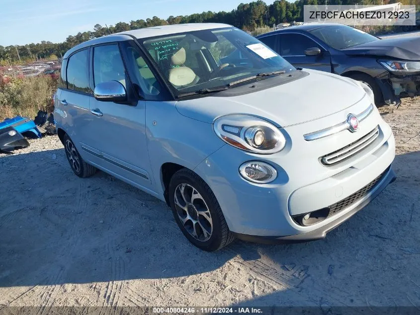 2014 Fiat 500L Lounge VIN: ZFBCFACH6EZ012923 Lot: 40804246