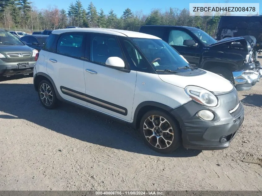 2014 Fiat 500L Trekking VIN: ZFBCFADH4EZ008478 Lot: 40806755