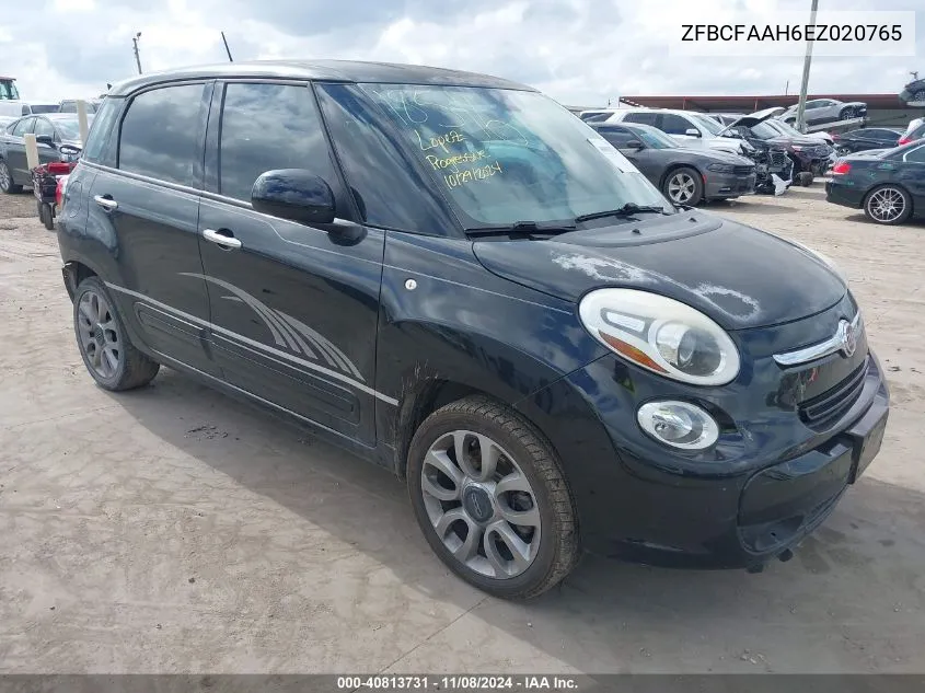 2014 Fiat 500L Pop VIN: ZFBCFAAH6EZ020765 Lot: 40813731