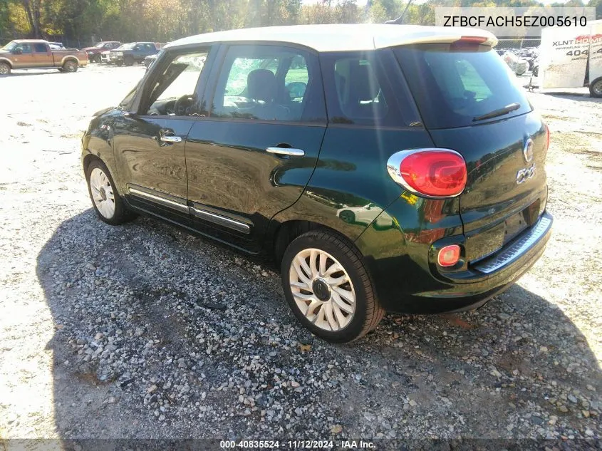 2014 Fiat 500L Lounge VIN: ZFBCFACH5EZ005610 Lot: 40835524