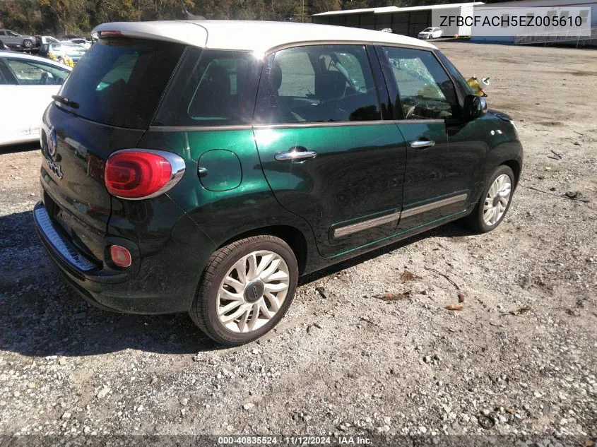 2014 Fiat 500L Lounge VIN: ZFBCFACH5EZ005610 Lot: 40835524