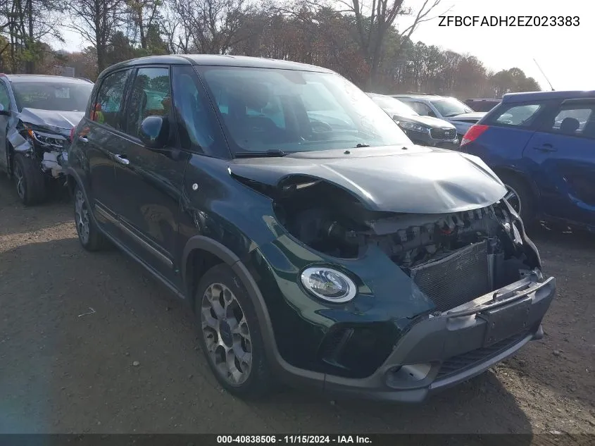 2014 Fiat 500L Trekking VIN: ZFBCFADH2EZ023383 Lot: 40838506