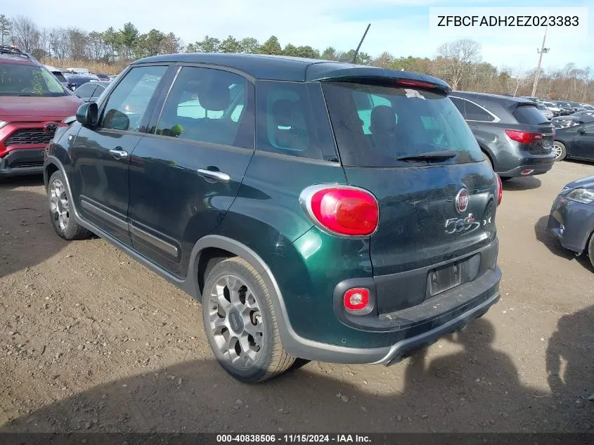 2014 Fiat 500L Trekking VIN: ZFBCFADH2EZ023383 Lot: 40838506