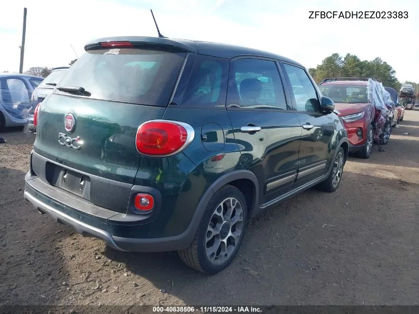 2014 Fiat 500L Trekking VIN: ZFBCFADH2EZ023383 Lot: 40838506